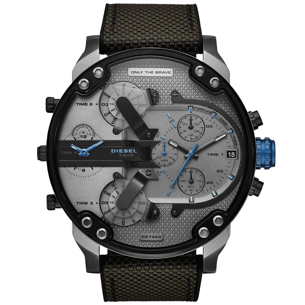 Diesel Men's Chronograph Watch Mr Daddy 2.0 Grey DZ7420