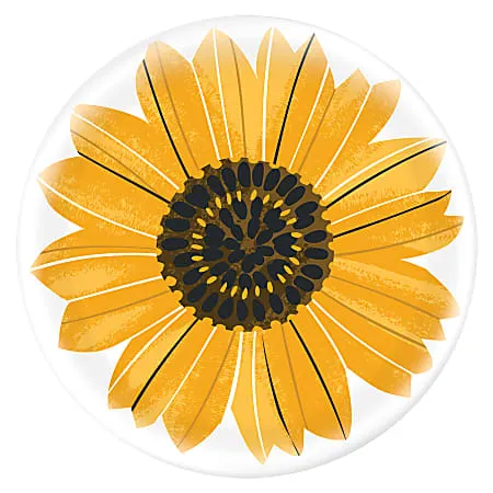 Fall Harvest Sunflower Plastic Charger | 1 ct