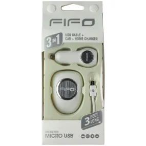 Fifo 3 In 1 Cable Home Charger and Car Kit