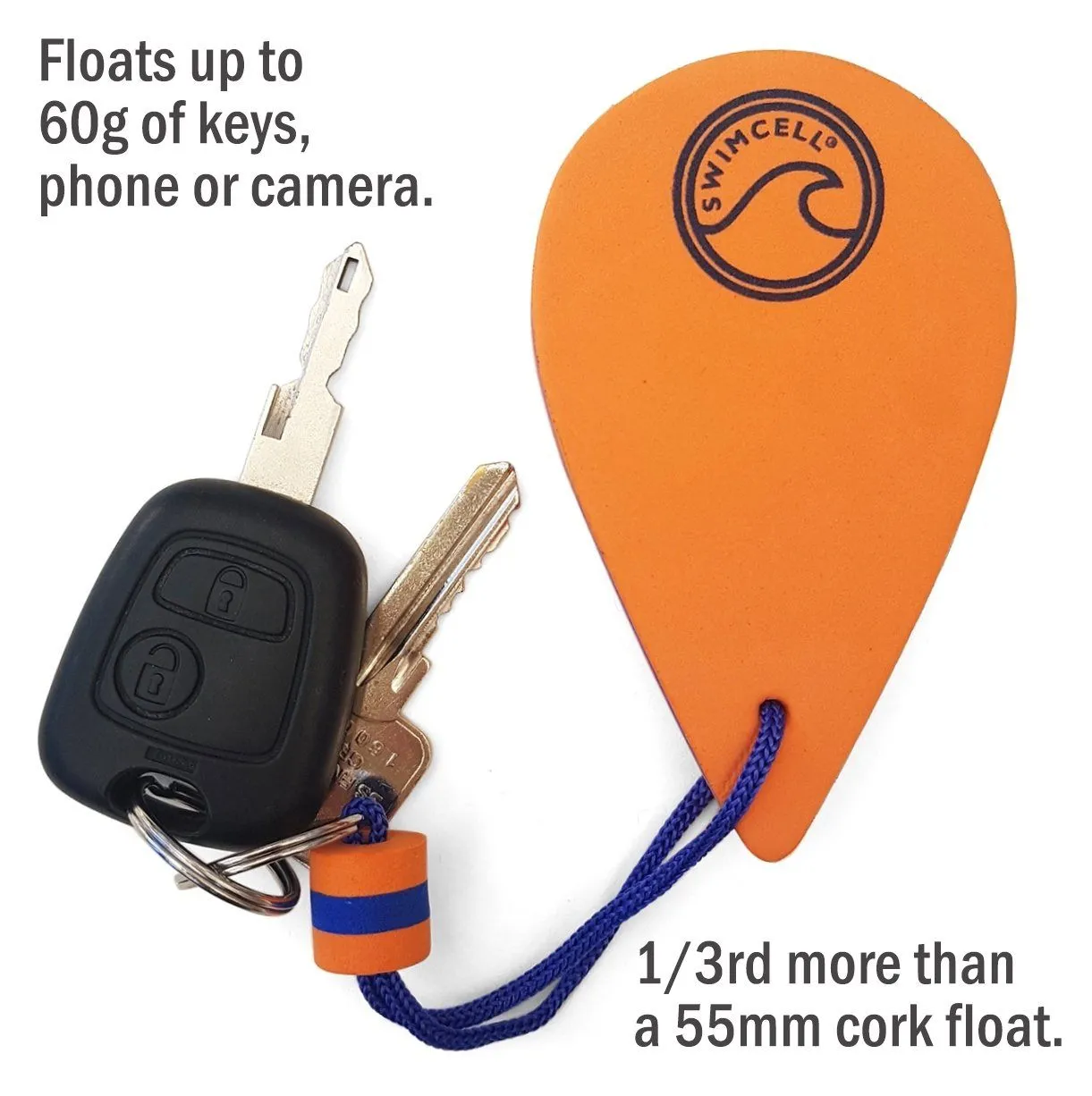 Floating Key Ring For Boats - Orange Key Float