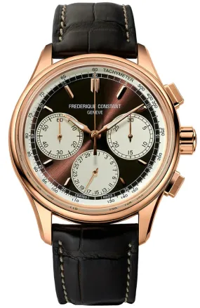 Frederique Constant Watch Men's Flyback Chronograph Brown FC-760CHC4H4