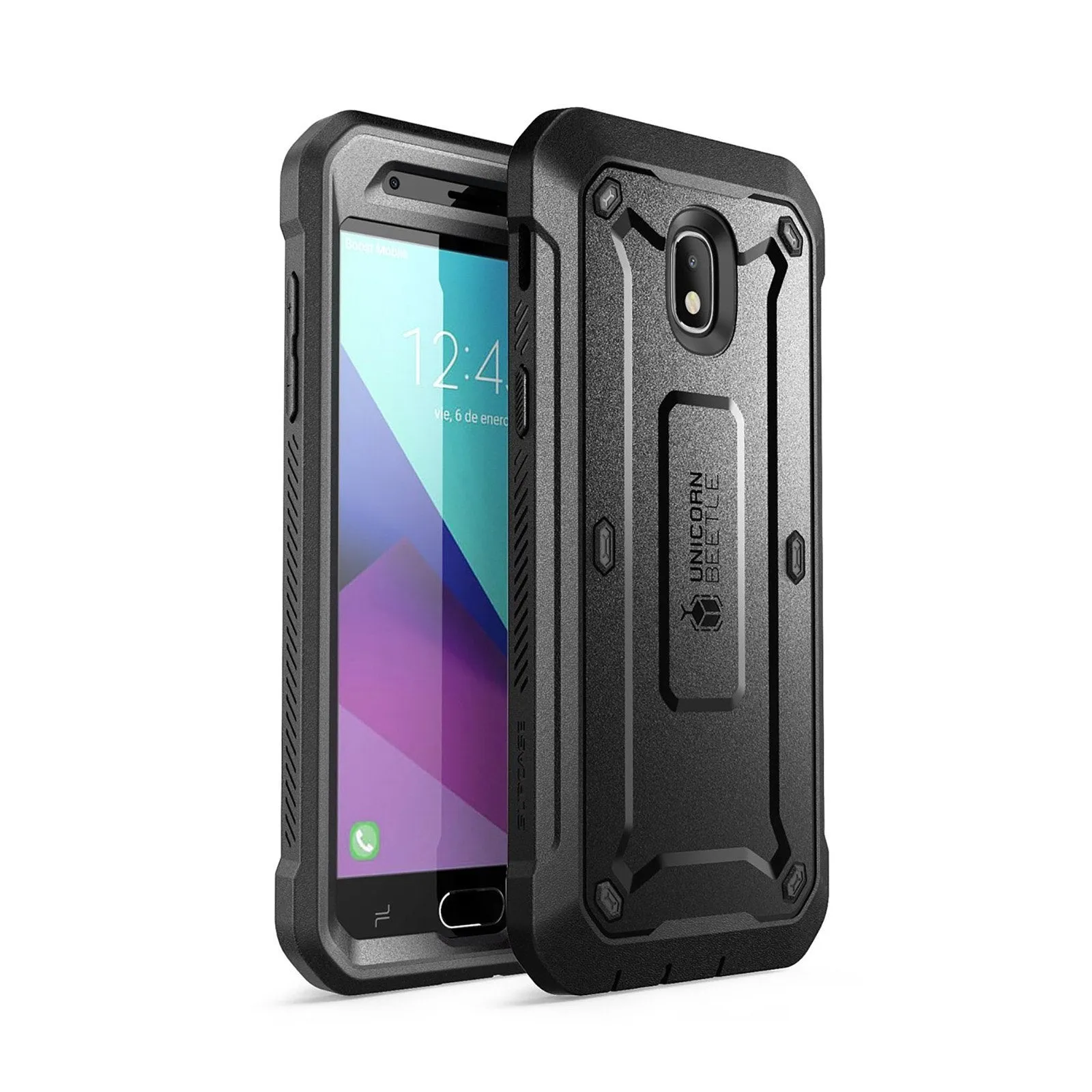 Galaxy J3 Unicorn Beetle Pro Rugged Holster Case-Black