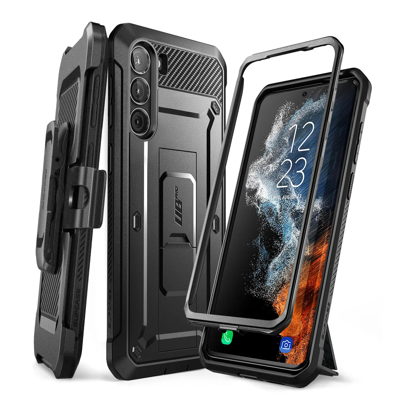 Galaxy S23 Plus Unicorn Beetle PRO Rugged Case-Black