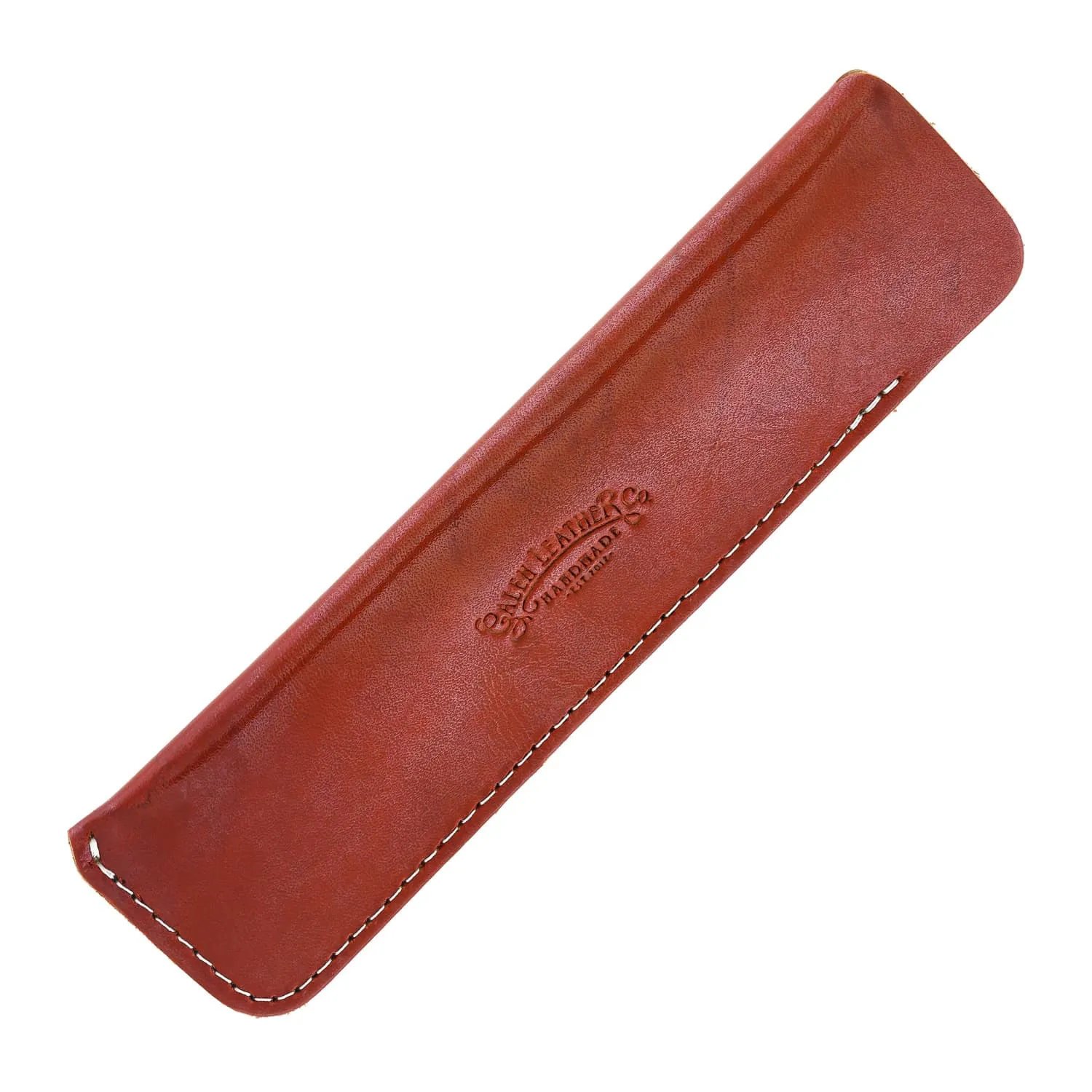 Galen Leather Single Pen Case in Red