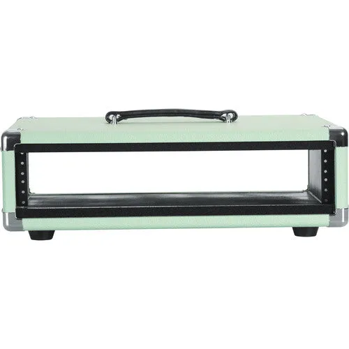 Gator GR-RETRORACK-2SG Vintage Amp Vibe Rack Case - 2U Seafoam Green