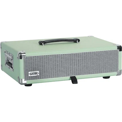 Gator GR-RETRORACK-2SG Vintage Amp Vibe Rack Case - 2U Seafoam Green