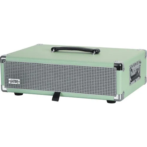 Gator GR-RETRORACK-2SG Vintage Amp Vibe Rack Case - 2U Seafoam Green