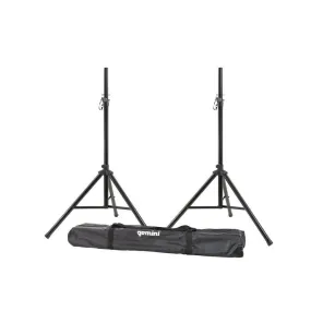 Gemini ST-PACK 74" Dual Speaker Stand with Carry Case, 200 Lbs Per Stand