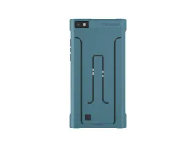 Genuine BlackBerry Leap Blue Leather Flex Shell Cover Case ACC-60114-002