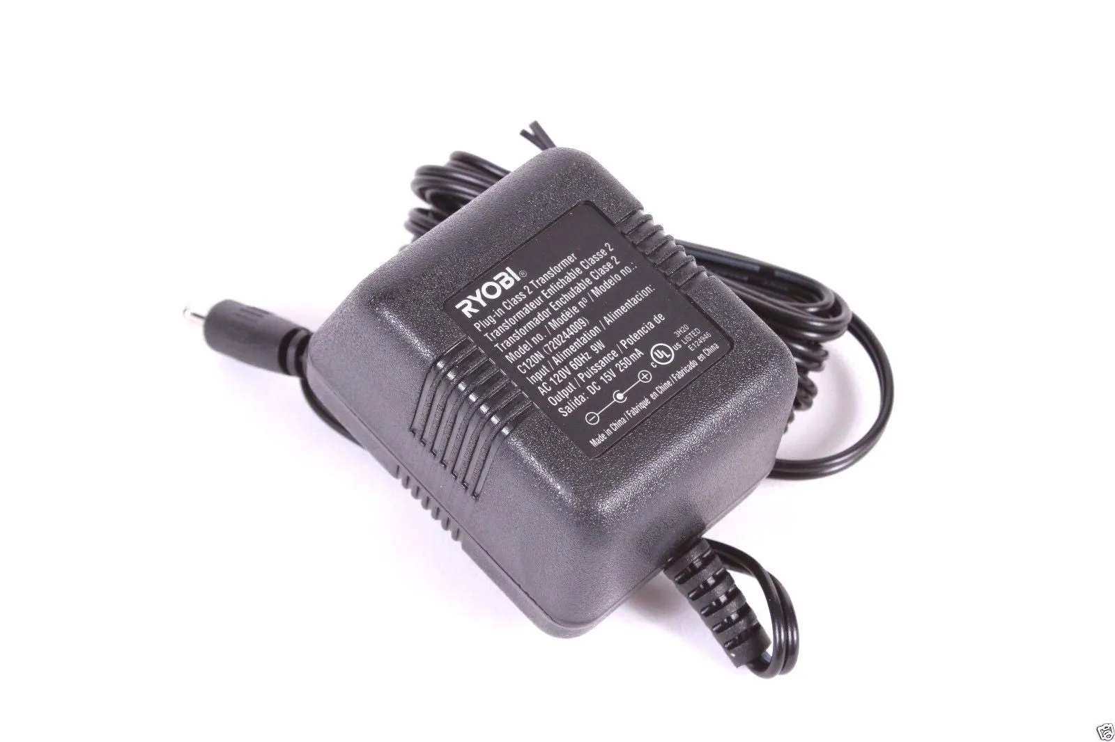 Genuine Ryobi 720244009 12V Plug In Charger Fits 12 Volt NiCd C120N NiCad CD100