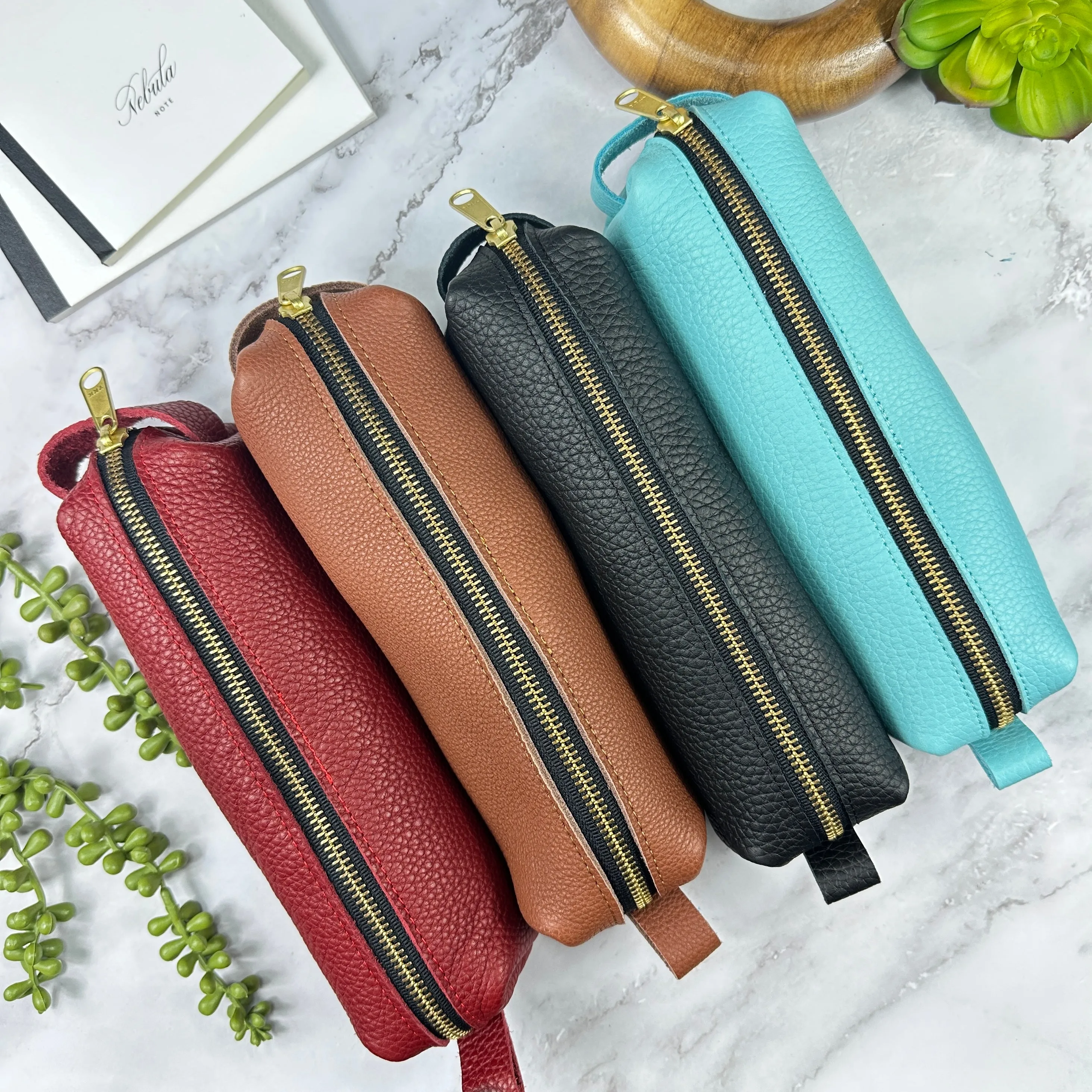 Girologio YKK Zipper Pouch in Crimson Ember