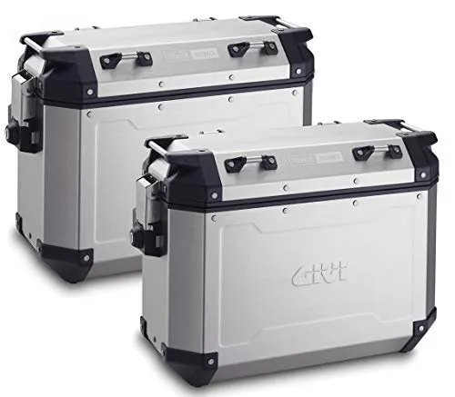 Givi OBKN37APACK2A 37Ltr Outback Pair Side Cases - Silver