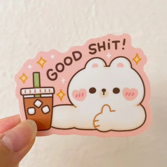 Good Shit Coffee Vinyl Sticker