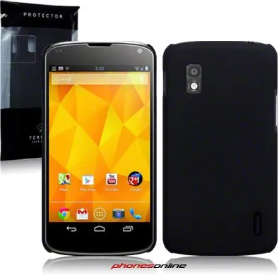 Google Nexus 4 Hybrid Rubberised Case Black