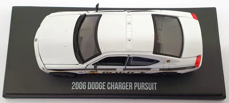 Greenlight 1/43 Model Car Scale 86171 - 2006 Dodge Charger Pursuit - White