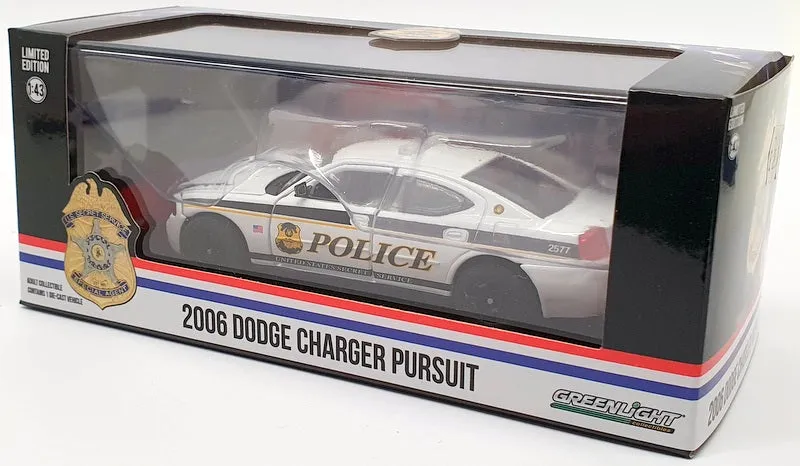 Greenlight 1/43 Model Car Scale 86171 - 2006 Dodge Charger Pursuit - White