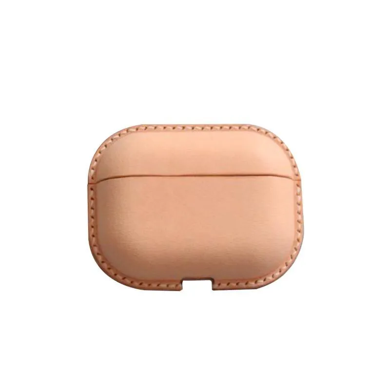 Handmade Beige Leather AirPods Case Beige Leather AirPods Case Airpod Case Cover