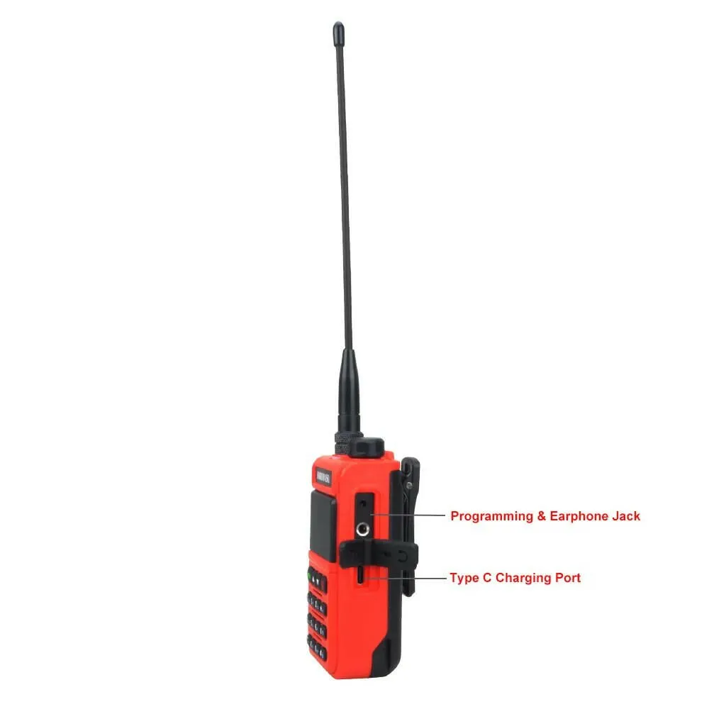 HIROYASU UV-5118 Air Band 118-660MHz 128Ch 5W Vox Scrambler Frequency Scanner Wireless Ham FM Walkie Talkie Full Band