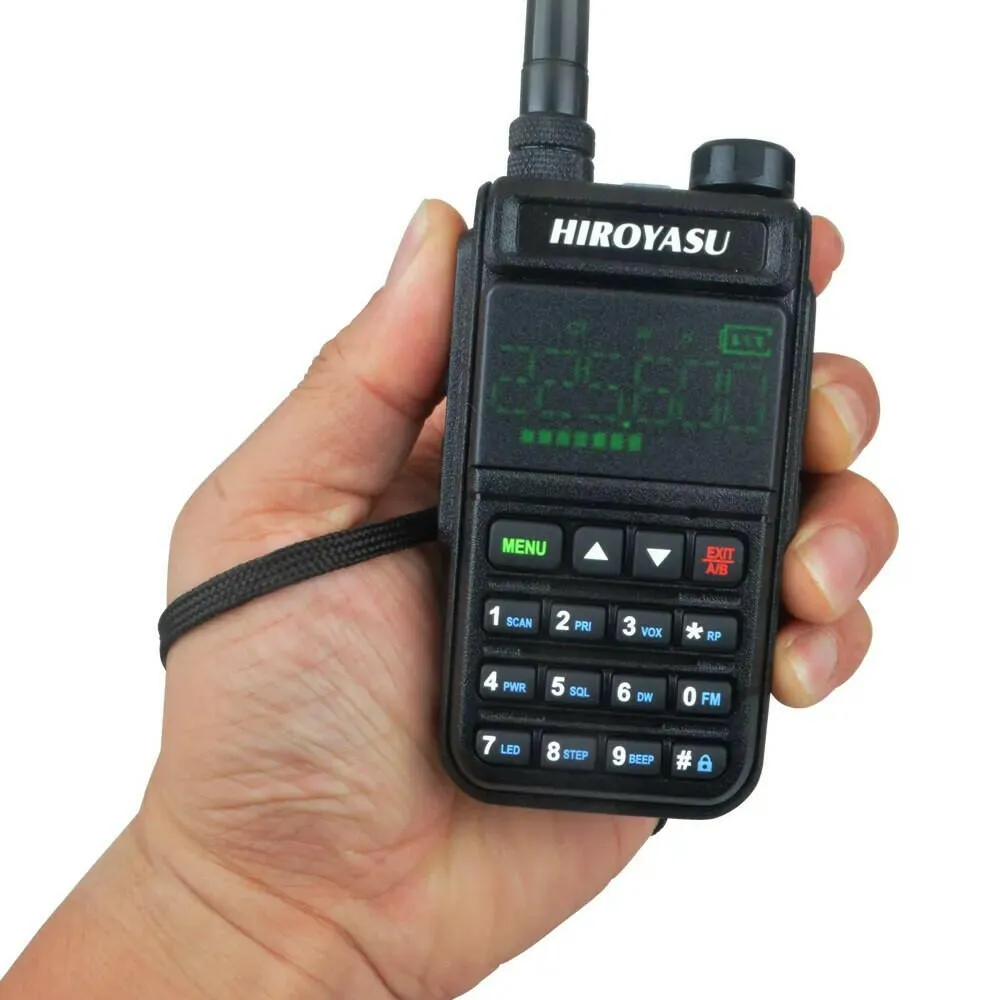 HIROYASU UV-5118 Air Band 118-660MHz 128Ch 5W Vox Scrambler Frequency Scanner Wireless Ham FM Walkie Talkie Full Band