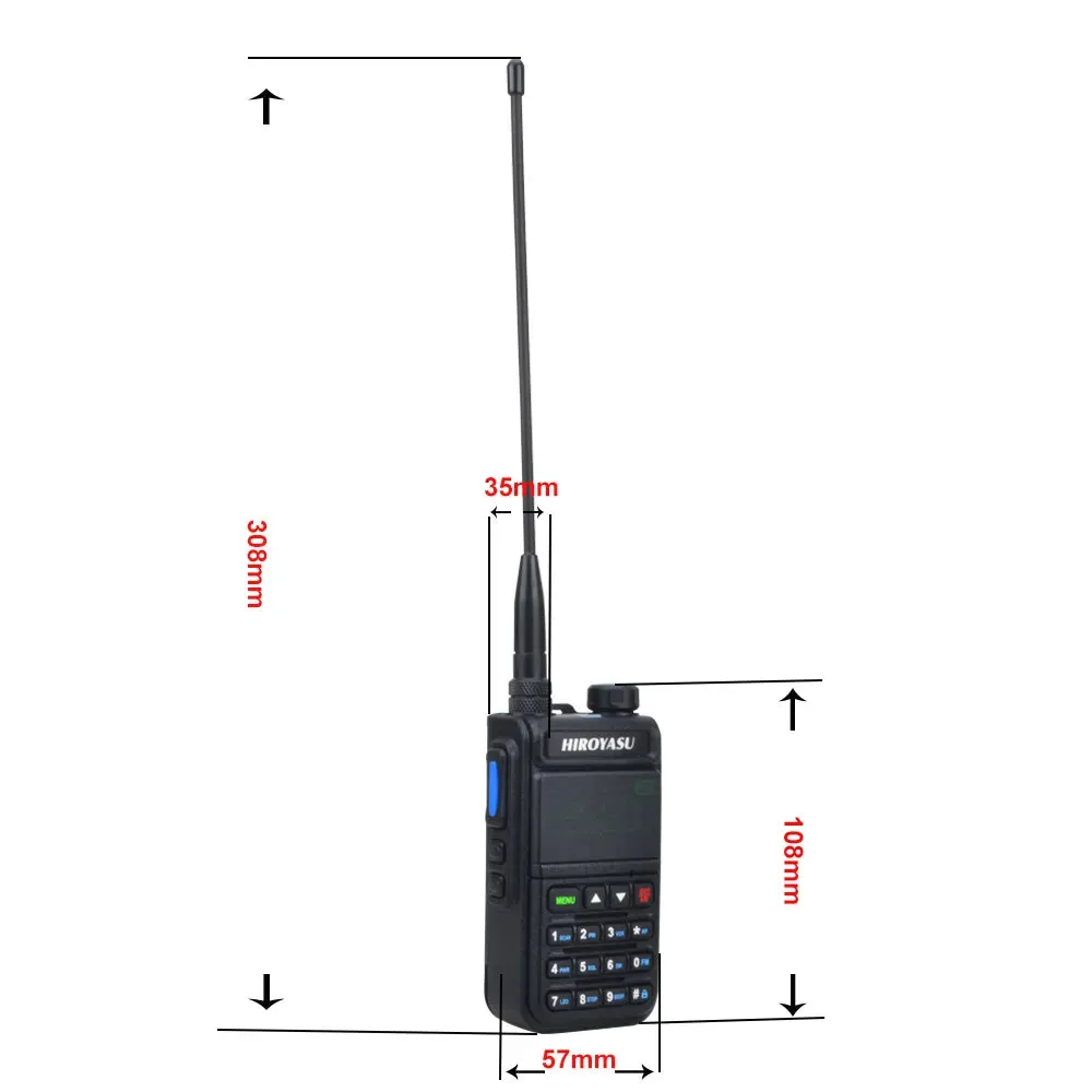 HIROYASU UV-5118 Air Band 118-660MHz 128Ch 5W Vox Scrambler Frequency Scanner Wireless Ham FM Walkie Talkie Full Band