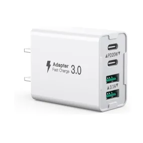 Hongyee 40W 4-Port USB Type C Fast Wall Charger