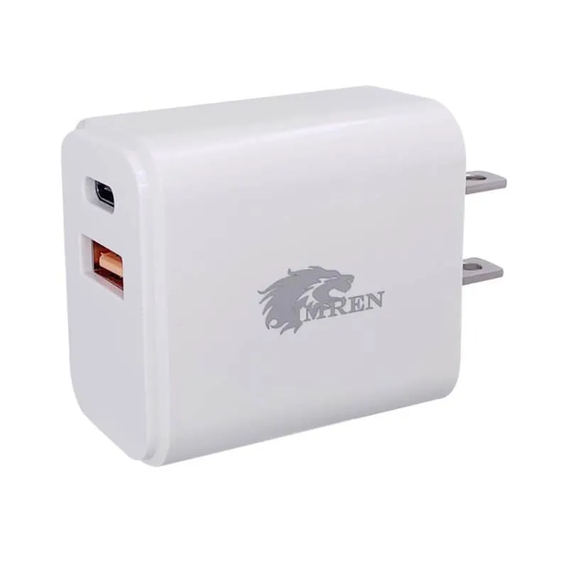 IMREN PD 20W USB-C Dual Port Adapter Charger (2Pcs/Pack)