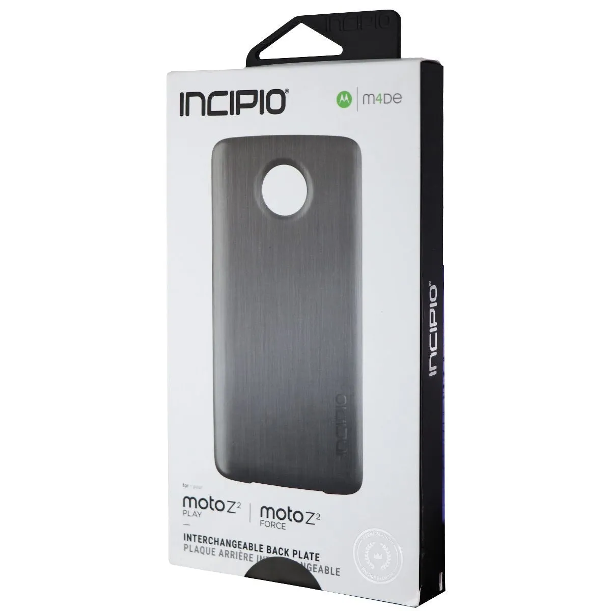 Incipio Back Plate for Motorola Moto Z2 Play & Z2 Force - Gunmetal Gray