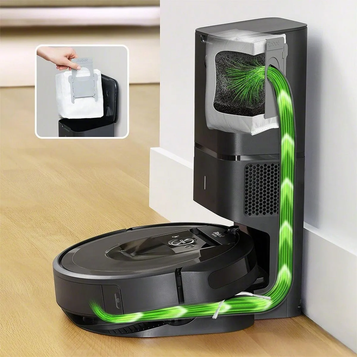 iRobot Roomba i7  Wi-Fi Connected Self-Emptying Robot Vacuum