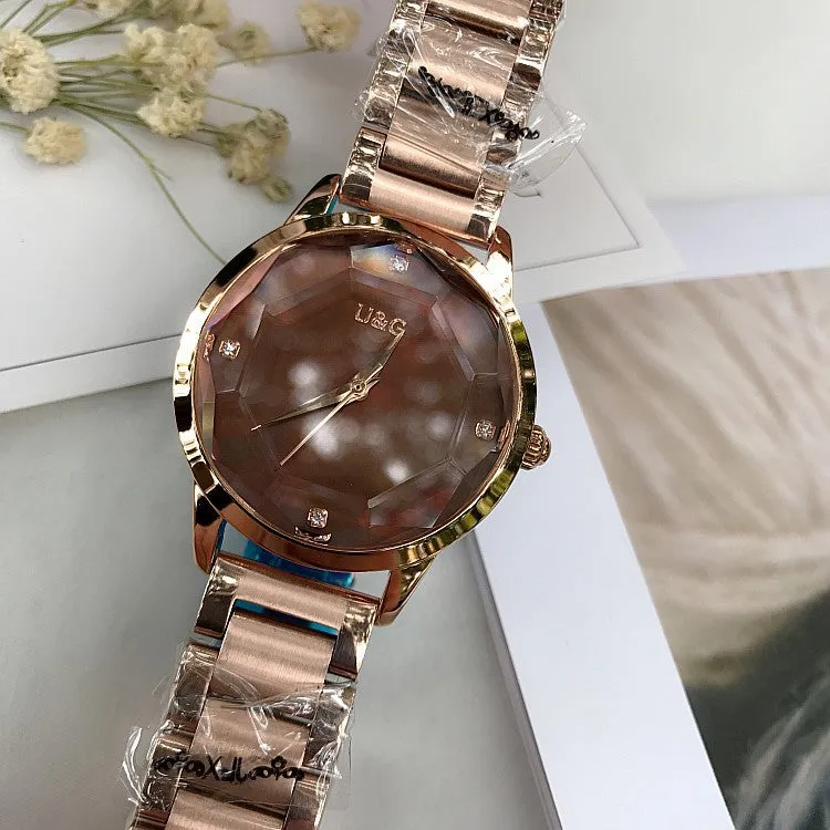 Irregular Mirror Large Dail Women's Watch