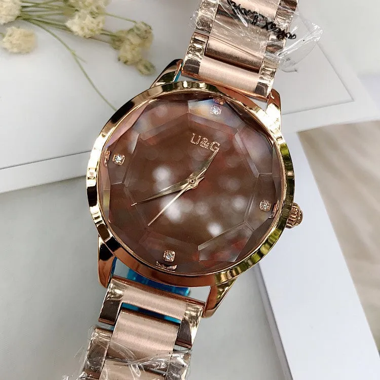 Irregular Mirror Large Dail Women's Watch