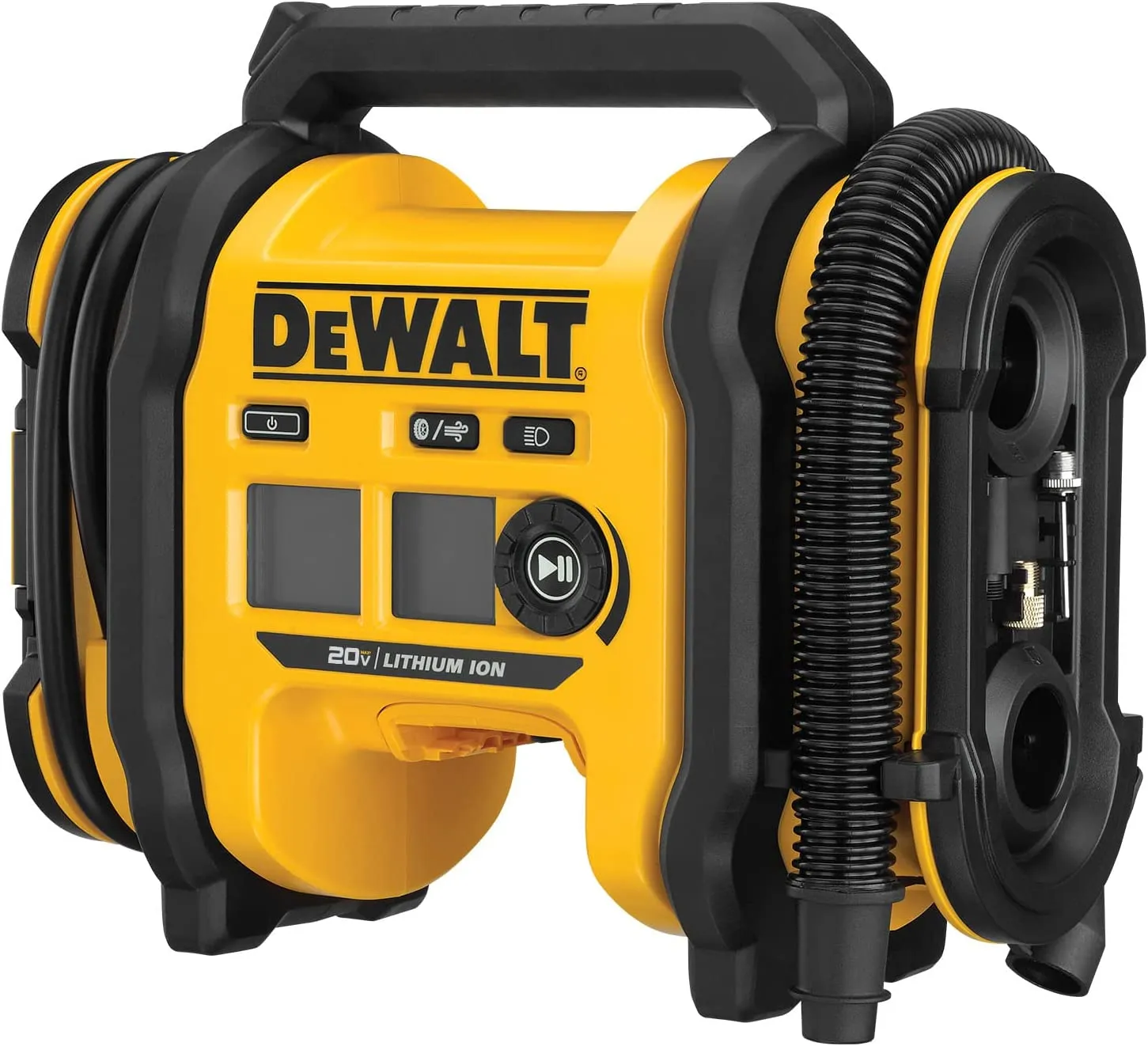 ITEM# 0177   DEWALT 20V MAX Tire Inflator, Compact and Portable, Automatic Shut Off, LED Light, Bare Tool Only (DCC020IB) Battery & Charger Not Included (Watch Video)