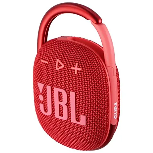 JBL Clip 4 Waterproof Portable Bluetooth Speaker Bundle with Megen Protective Hardshell Case (Blue)