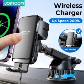 Joyroom Car Phone Holder Wireless Charger Car Charger Stable Rotatable Air Vent Dashboard Portable Car Holder Charger Support