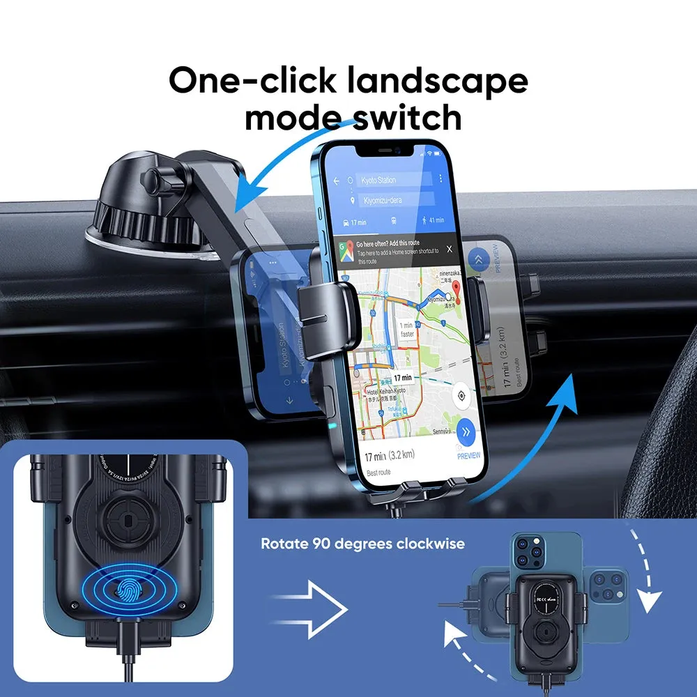 Joyroom Car Phone Holder Wireless Charger Car Charger Stable Rotatable Air Vent Dashboard Portable Car Holder Charger Support