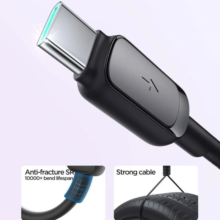 JOYROOM S-AC027A14 3A USB-C Fast Charging Data Cable - Multi-Color, 1.2m Length