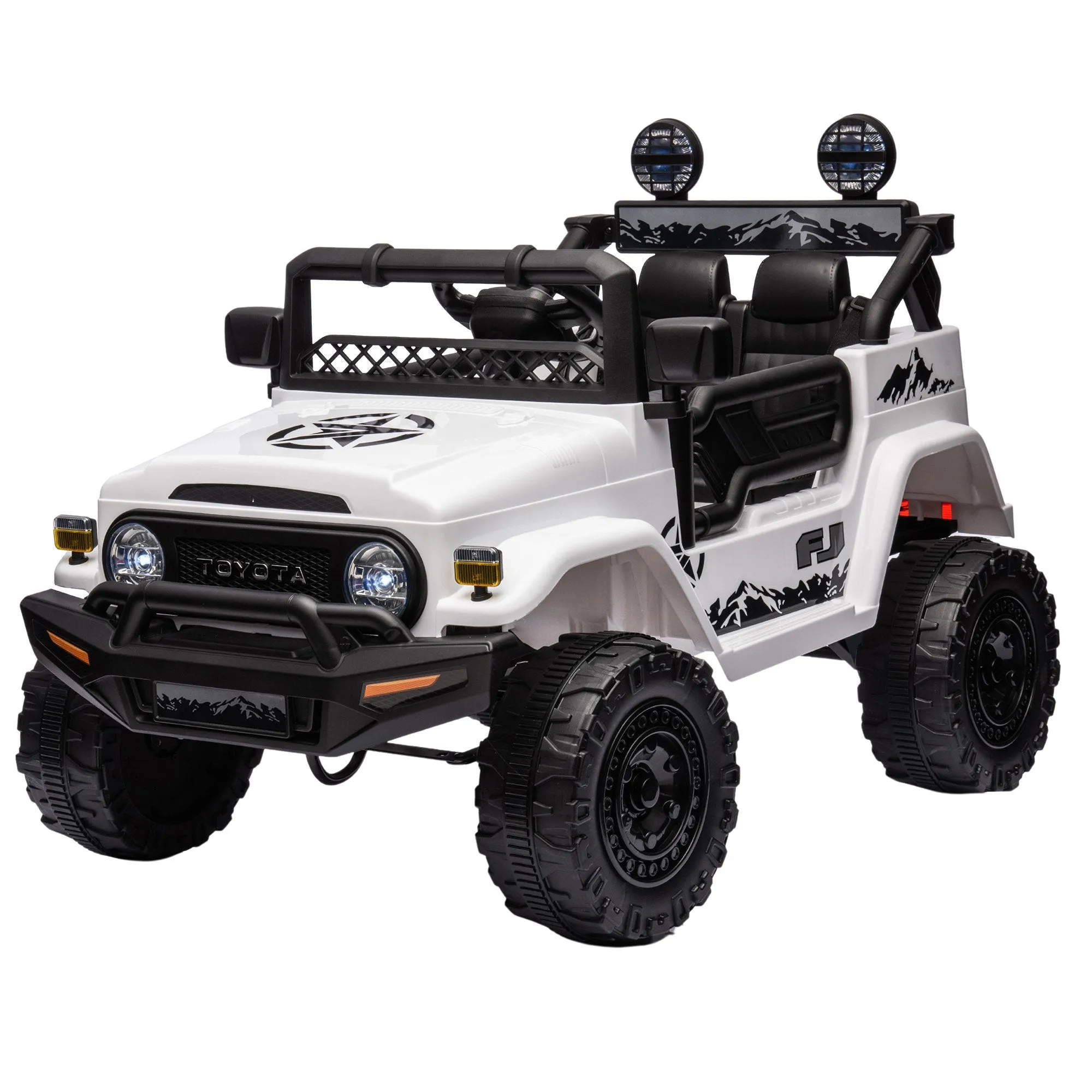 Kahuna Authorized Toyota Electric Kids Ride-on Car Fj Cruiser - White