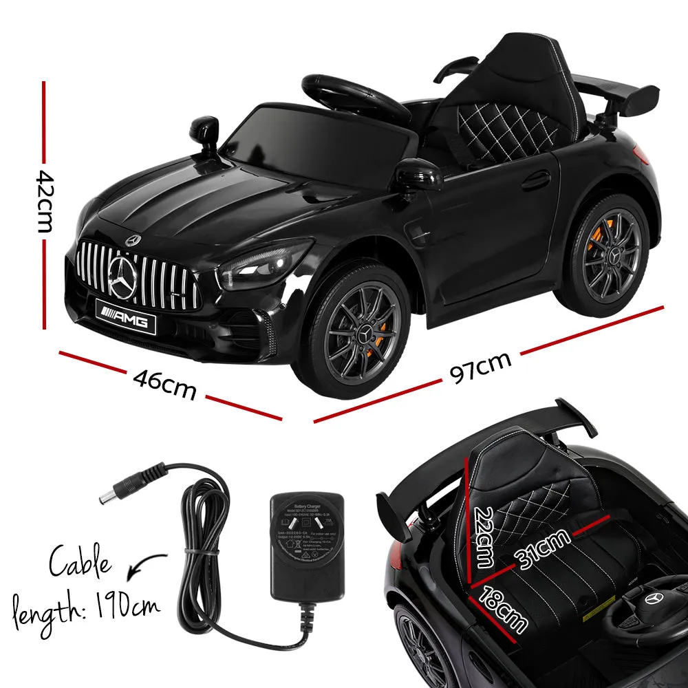 Kids Ride On Car Mercedes-Benz AMG GTR Electric Toy Cars 12V - Black