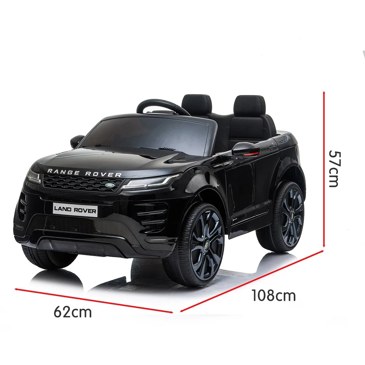 Land Rover Licensed Kids Electric Ride On Car Remote Control - Black