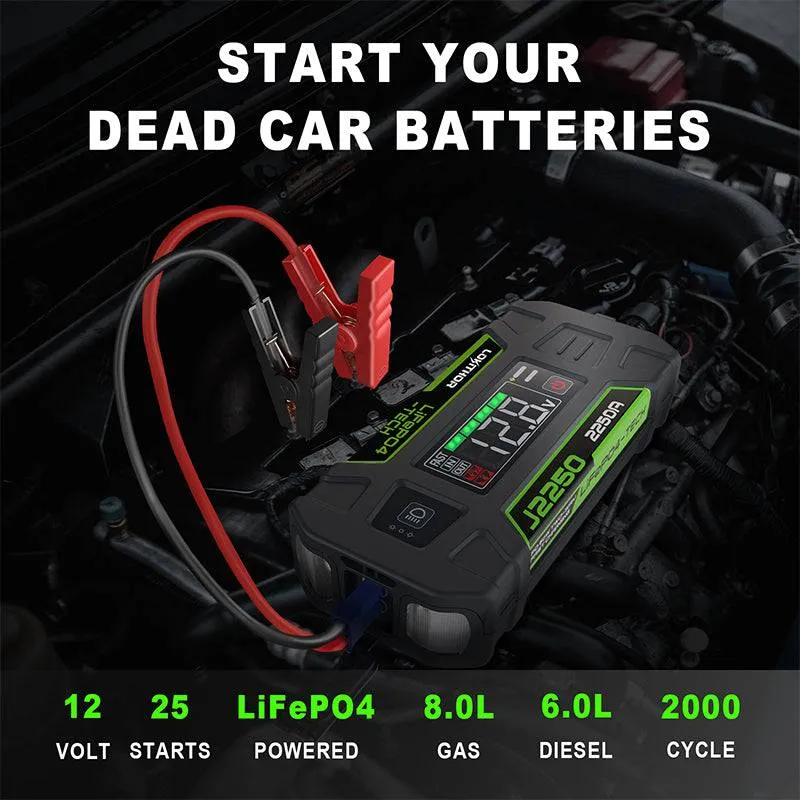 LOKITHOR J2250 Jump Starter with LiFePO4 Safety Battery 2250Amp