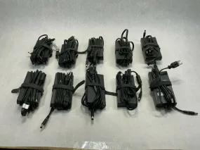 Lot of 10 - 130w Dell Power Adapter Charger 19.5V 6.7A Large Barrel for Precision, Inspiron, Mobile XPS & Studio Laptops