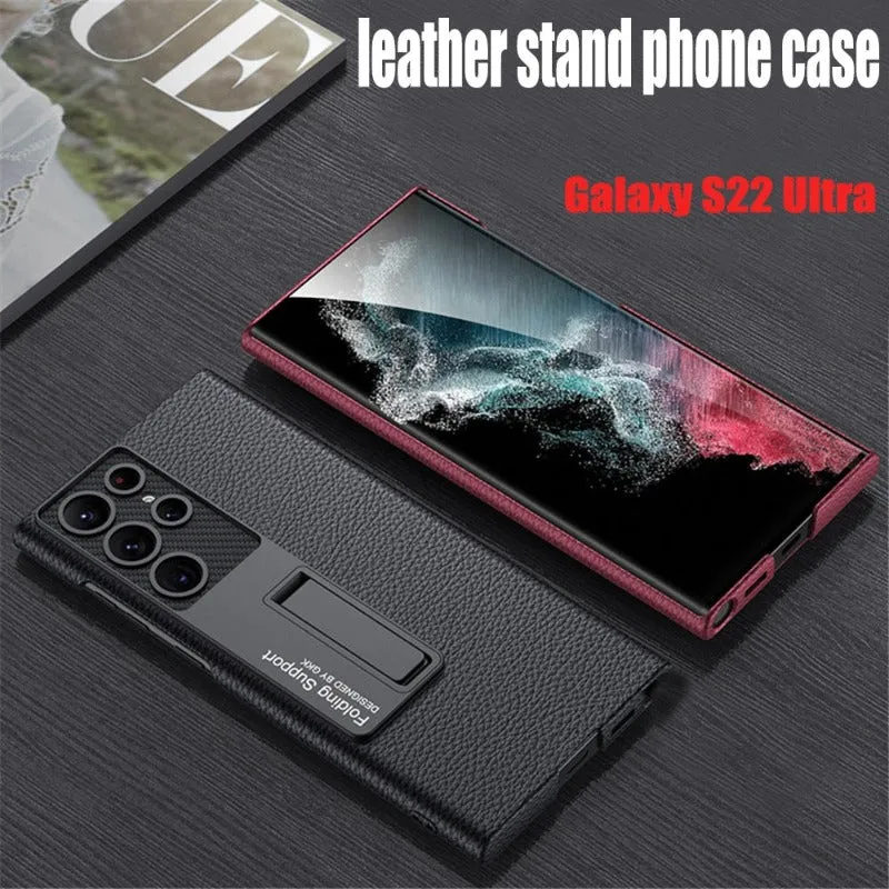 Luxury Ultra-thin Leather Phone Case Shockproof For Samsung Galaxy 23