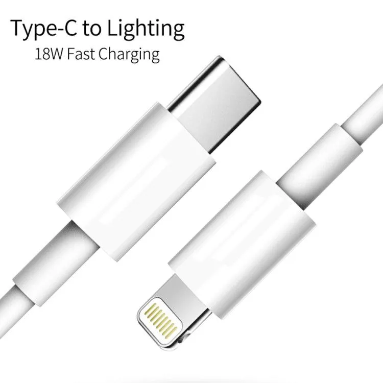 LZ-819A C 18W Dual USB Travel Charger with Fast Charging Data Cable Set - EU Plug