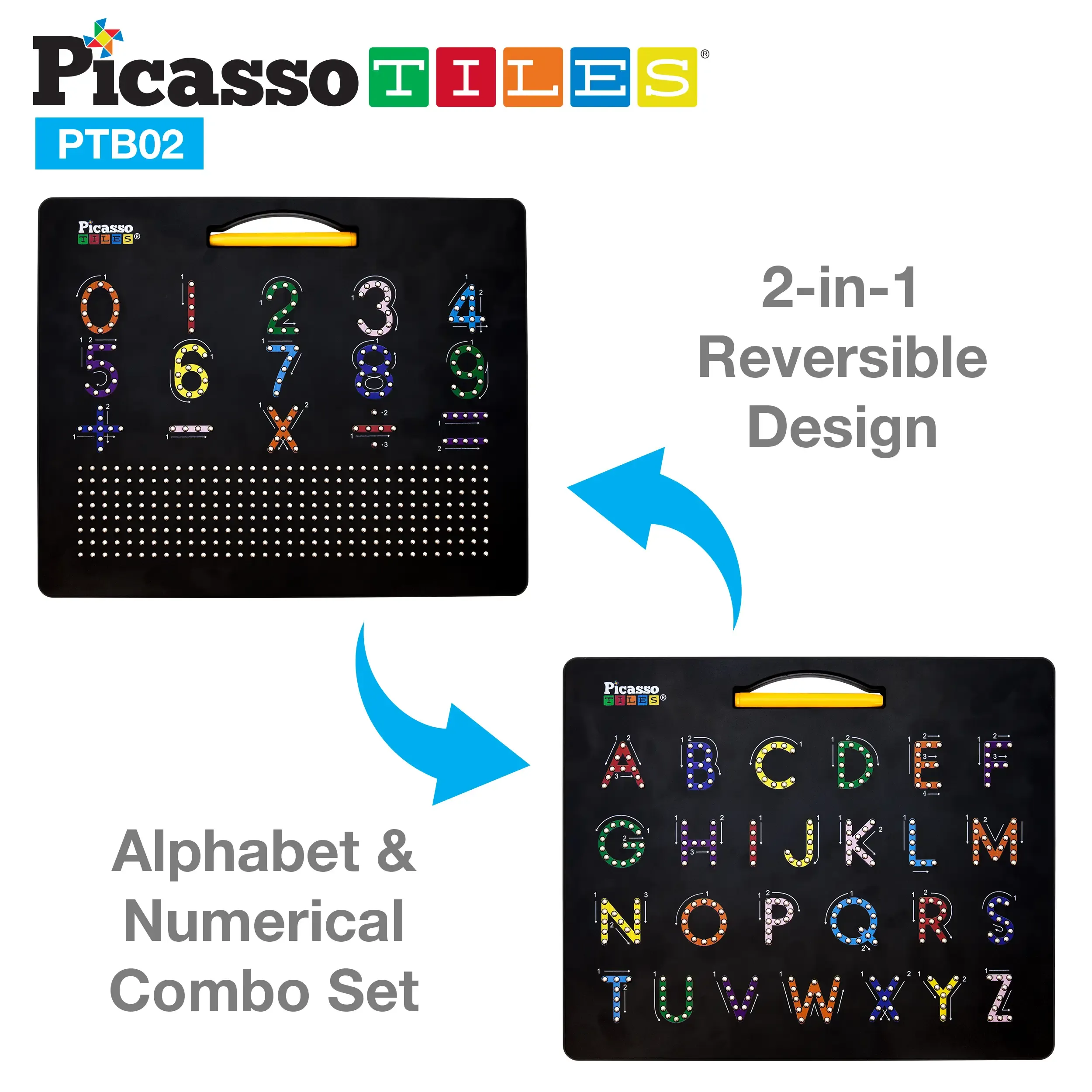 MAGNETIC DRAWING BOARD- ALPHABET & NUMBERS