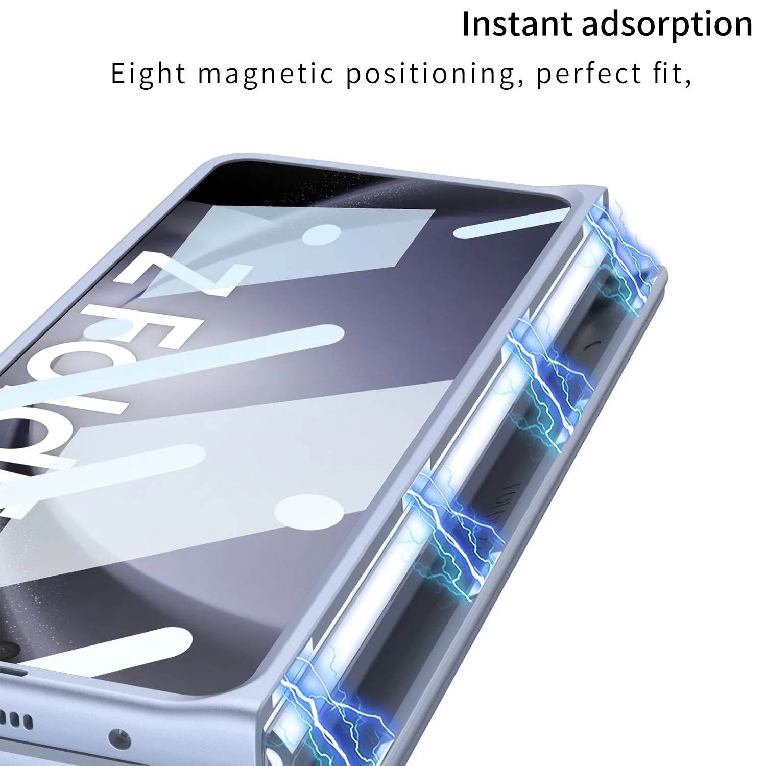 Magnetic Hinge Phone Case With Touch Pen For Samsung Galaxy Z Fold 5