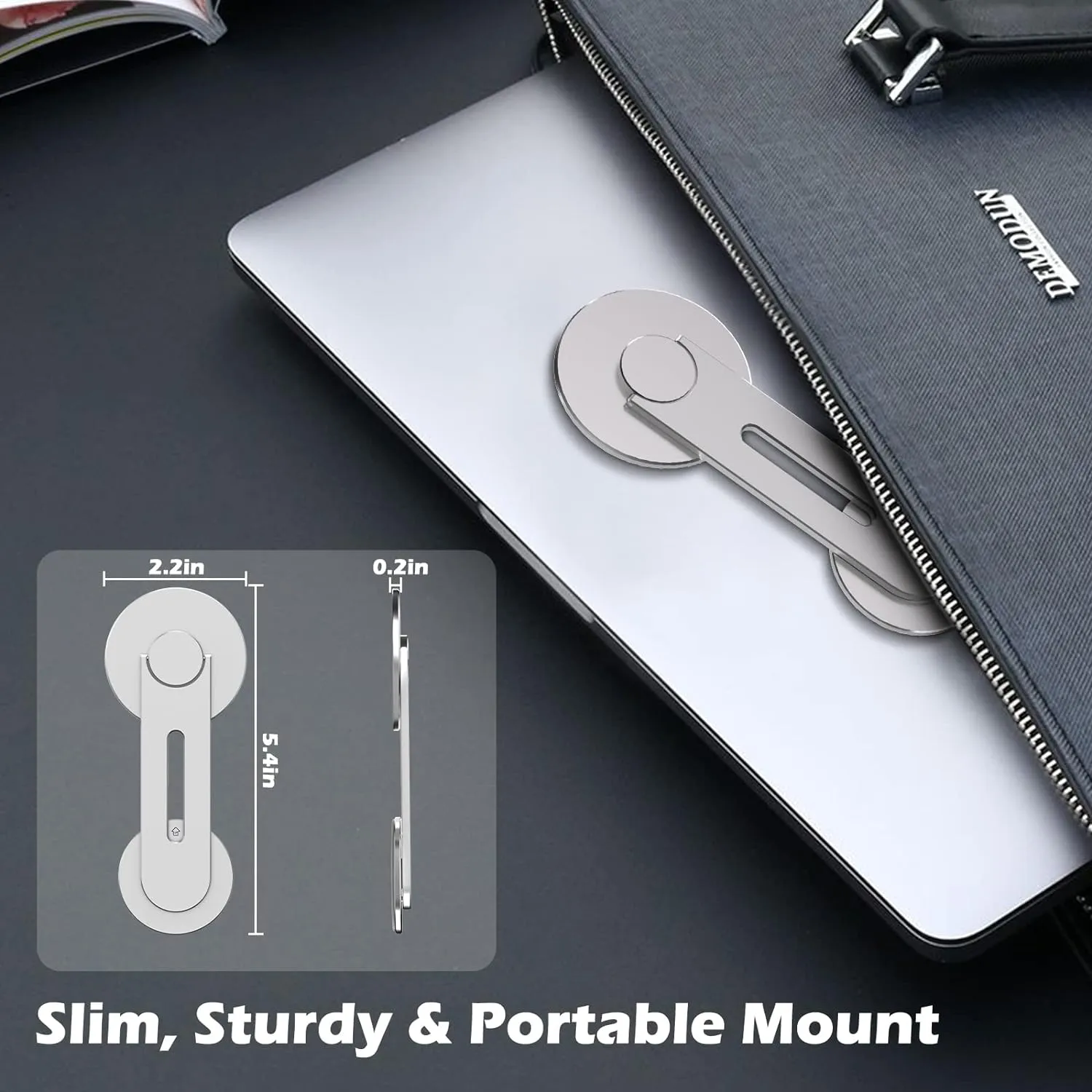 Magnetic Laptop Phone Holder Compatible with Magsafe iPhone