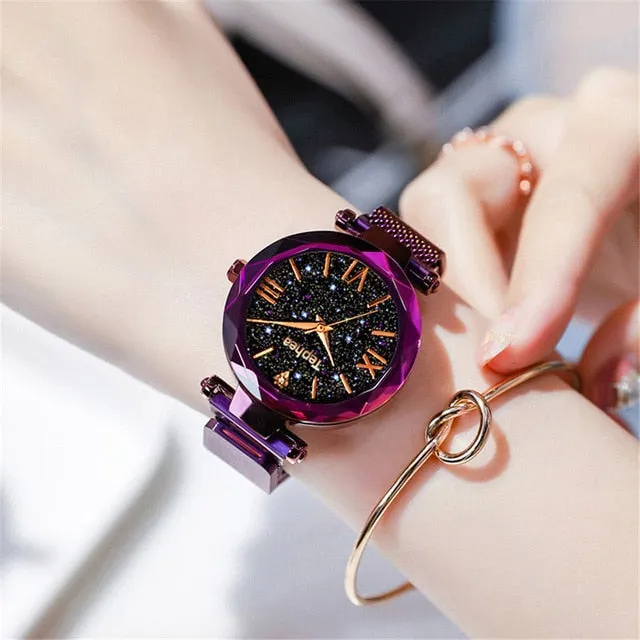 Magnetic Starry Sky Female Wristwatch