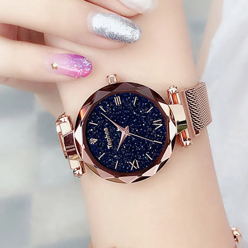 Magnetic Starry Sky Female Wristwatch