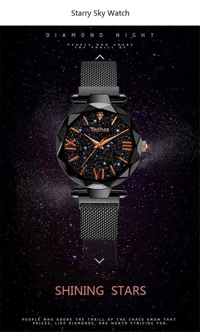 Magnetic Starry Sky Female Wristwatch