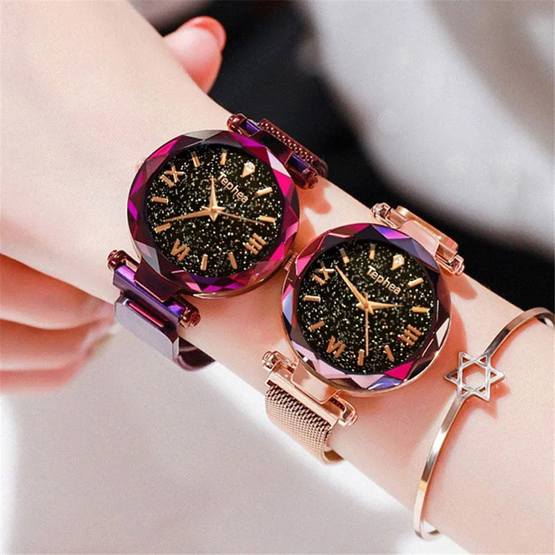 Magnetic Starry Sky Female Wristwatch