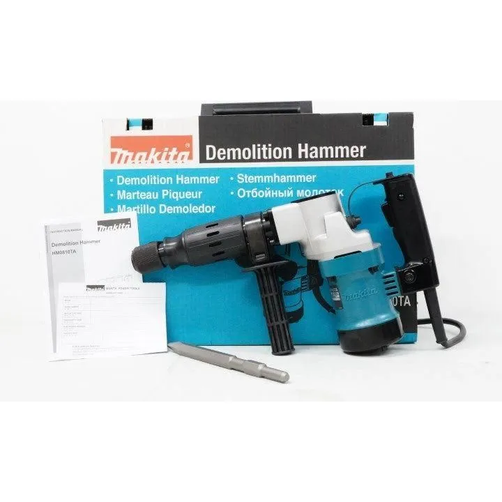 Makita HM0810TA Demolition Hammer / Chipping Gun 17mm Hex 7.6J